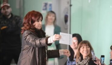 Votó Cristina Kirchner: “Es un día de muchas emociones”
