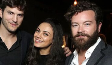Ashton Kutcher and Mila Kunis protest after the conviction of their partner, Danny Masterson