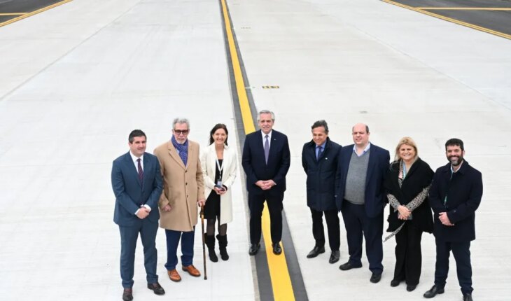 El Gobierno inauguró una nueva calle de rodaje del aeropuerto de Ezeiza