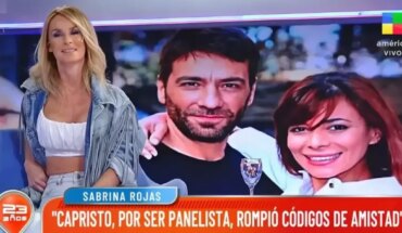 Sabrina Rojas spoke about the distancing of Ximena Capristo and Gustavo Conti