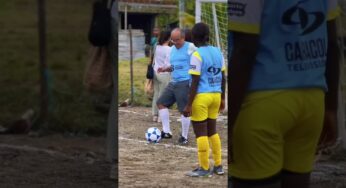 Video: ¡El equipo de #ColombiaTeVeoBien jugó el partido de fútbol junto con la comunidad de Nuevo Quibdó!