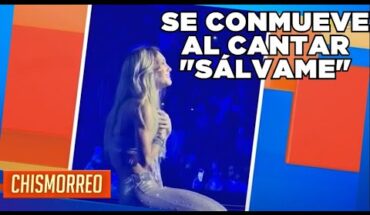 Video: Anahí rompe en llanto en pleno concierto | El Chismorreo