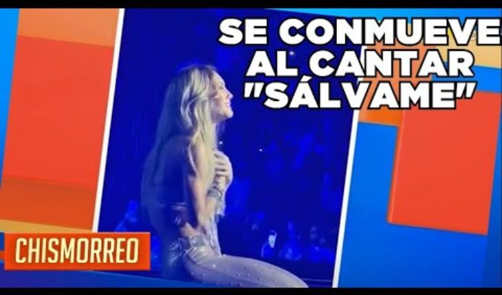 Video: Anahí rompe en llanto en pleno concierto | El Chismorreo