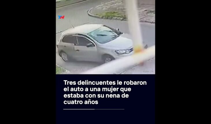 Video: BRTUAL ASALTO I Delincuentes le robaron el auto a una mujer que estaba con su nena de cuatro años