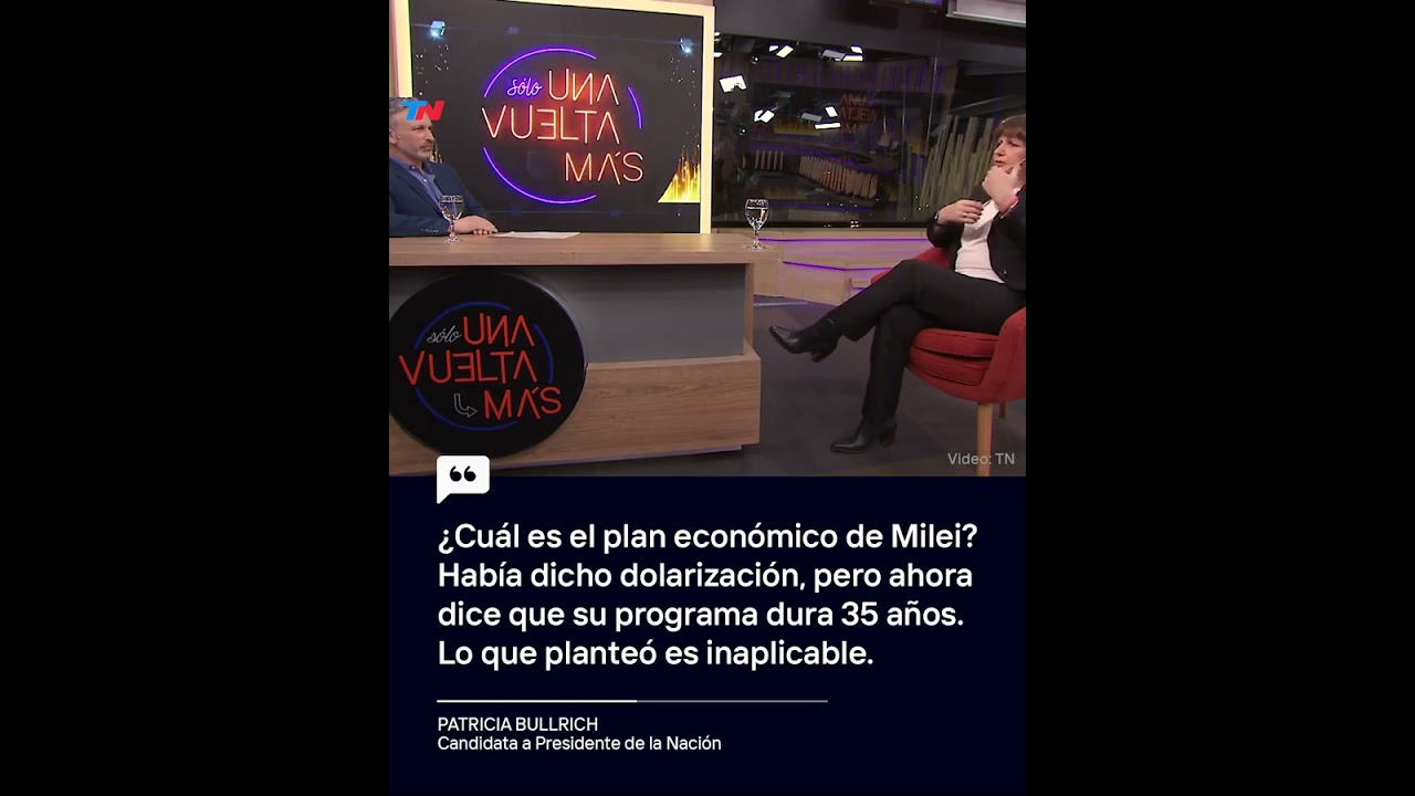 "ES INAPLICABLE": Bullrich se diferenció de Javier Milei y reforzó las críticas a su plan económico