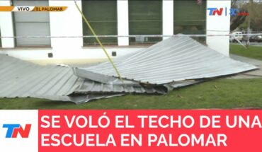 Video: PALOMAR: Como en 2018 se voló el techo de una escuela por la tormenta. Hay aulas inundadas.