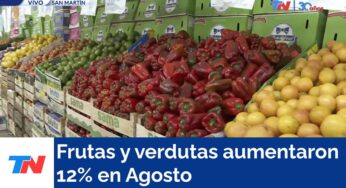 Video: Panificados, verduras y carnes subieron más del 11% en agosto y le ponen un piso a la inflación