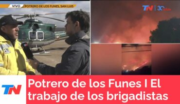 Video: SAN LUIS I Continúa el trabajo de los brigadistas para evitar que se reavive el fuego