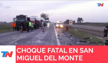 Video: Tragedia en San Miguel del Monte: 3 personas murieron en un choque frontal entre un micro y un auto