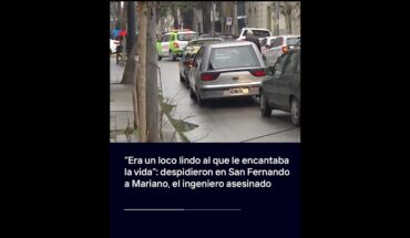 Video: “UN LOCO LINDO”: despidieron en San Fernando a Mariano, el ingeniero asesinado en Palermo