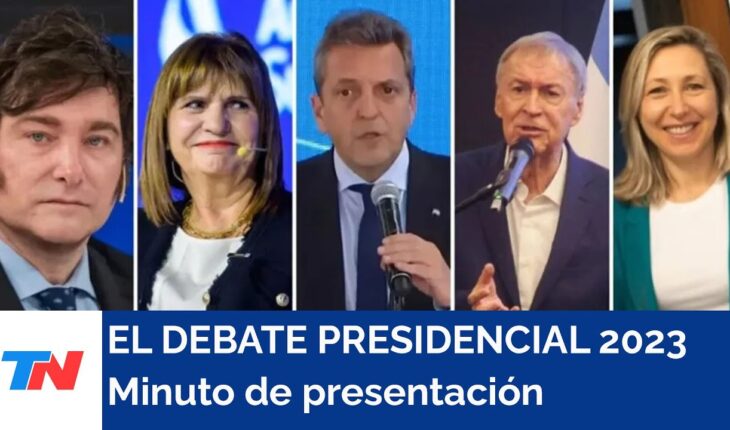 Video: DEBATE DE LOS CANDIDATOS A PRESIDENTE I El minuto de presentación de los candidatos