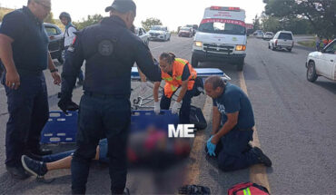 Motorcyclist is badly injured when he crashes in Morelia-Salamanca
