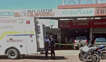 Padre e hijo fueron asesinados en una vulcanizadora de Apatzingán (imágenes fuertes)