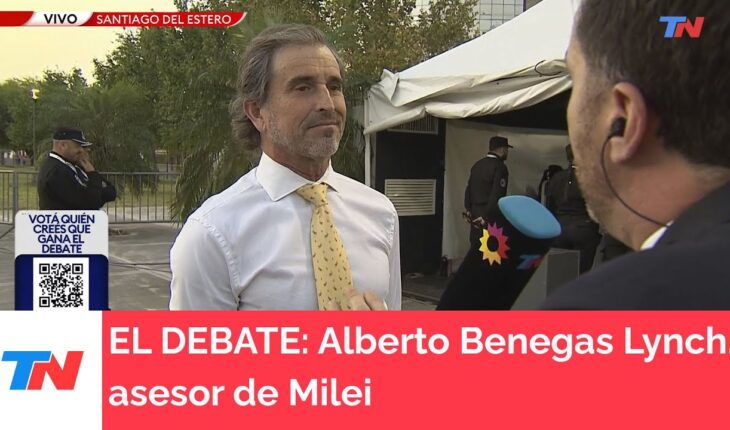 Video: LA PREVIA DEL DEBATE I La palabra de Alberto Benegas Lynch, asesor de Javier Milei
