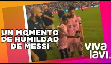 Video: Messi defiende a pequeño fan de su guardaespaldas | Vivalavi MX