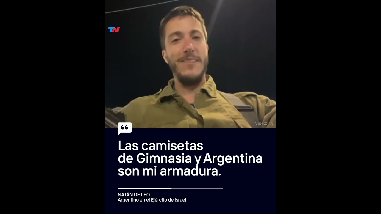 "NO TENGO MIEDO" | Es argentino y combate en el ejército de Israel con la camiseta de la Selección