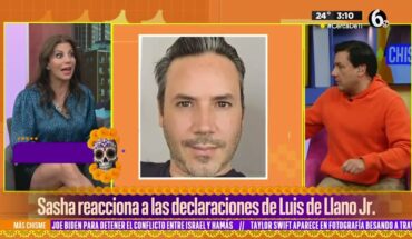 Video: Sasha Sokol reacciona a declaraciones de Luis de Llano Jr. | El Chismorreo