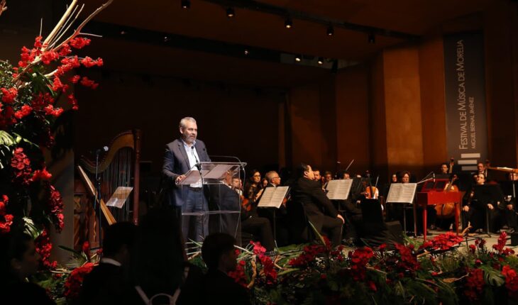 Inaugura Bedolla el 35 Festival Internacional de Música de Morelia