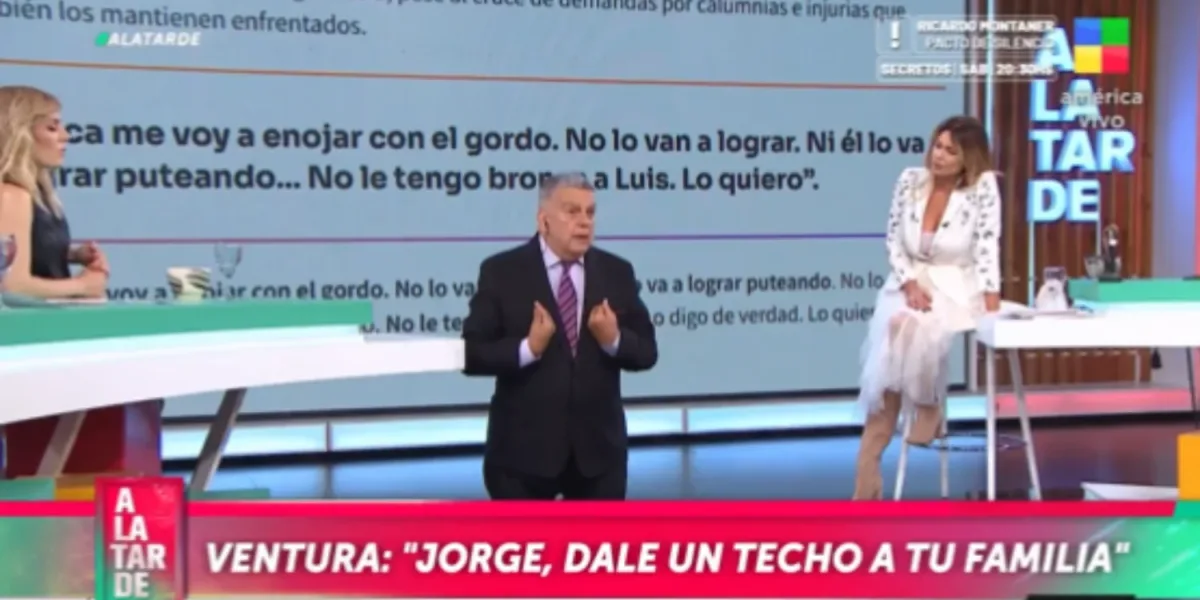 Luis Ventura se arrodilló en vivo y le hizo un pedido personal a Jorge Rial