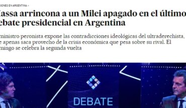 “Massa corners a subdued Milei”: This is how the international press saw the last presidential debate