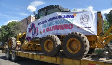 Michoacán envía más maquinaria a Guerrero