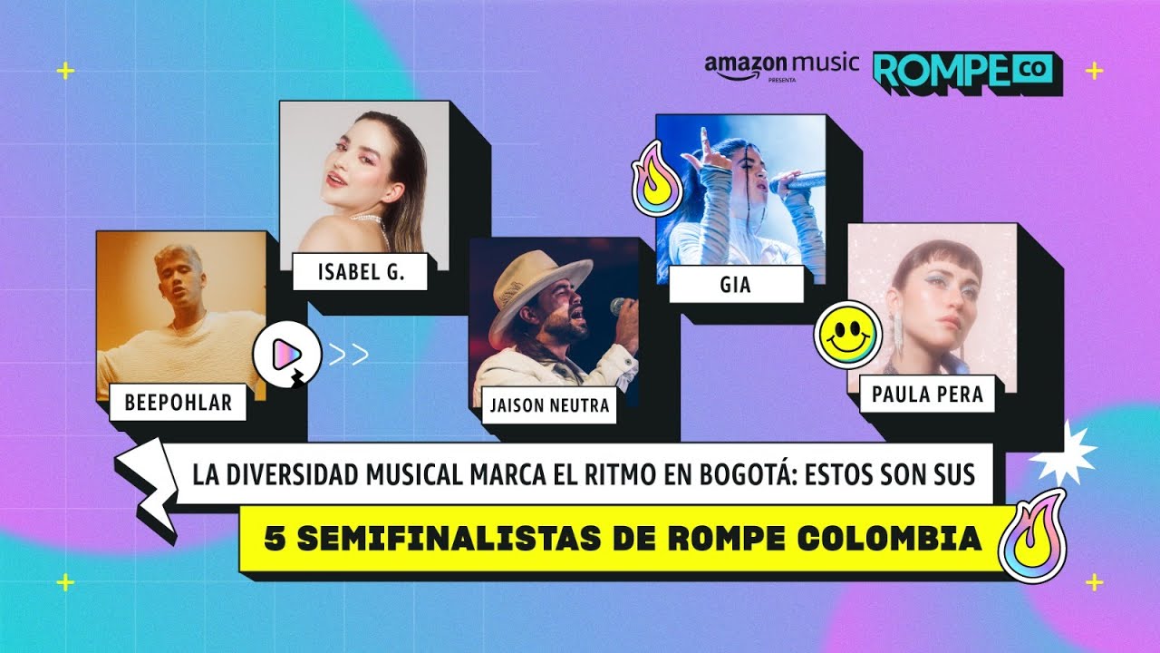 5 artistas emergentes que la rompen en Bogotá | ROMPE Colombia 2023 de Amazon Music