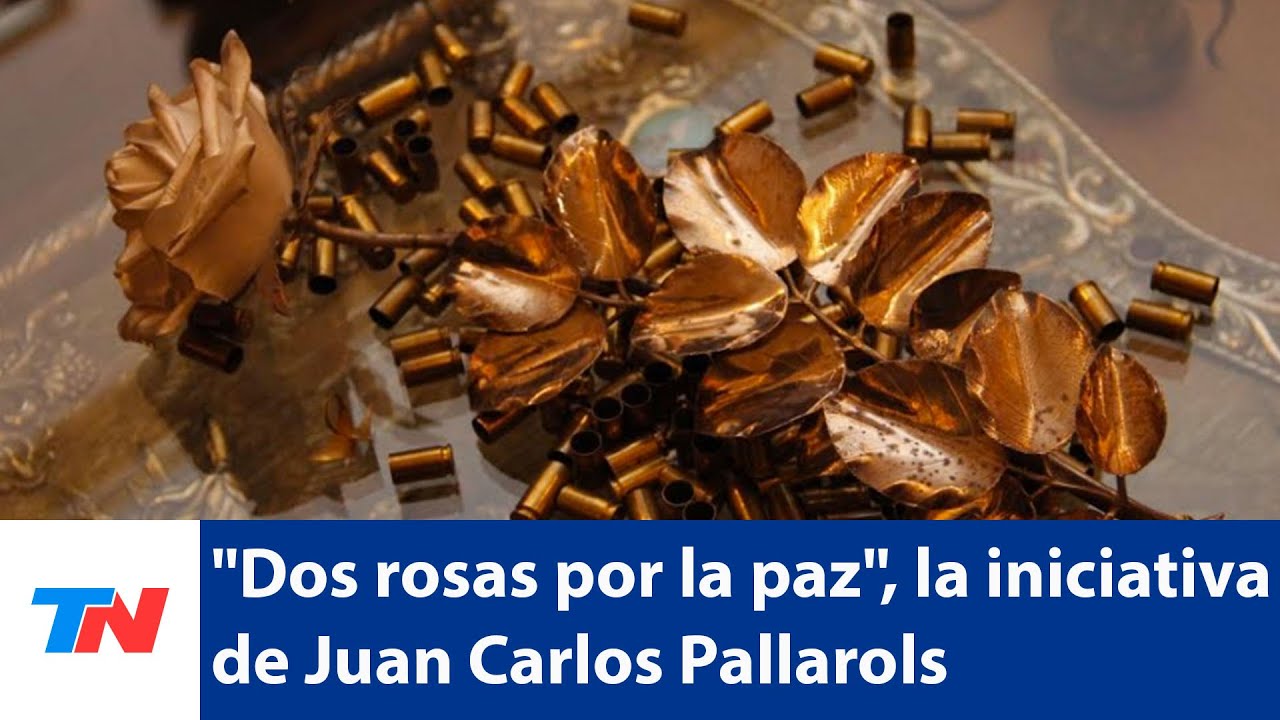"Dos rosas por la paz", la iniciativa artística del maestro orfebre Juan Carlos Pallarols