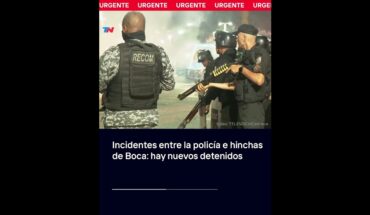 Video: Incidentes entre la policía e hinchas de Boca: hay nuevos detenidos