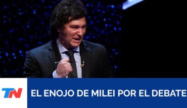 Video: Javier Milei enojado con la organización del debate presidencial: “Jugaron para Massa”
