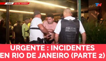 Video: URGENTE: INCIDENTES EN RIO DE JANEIRO ENTRE HINCHAS DE BOCA Y LA POLICIA (PARTE 2)