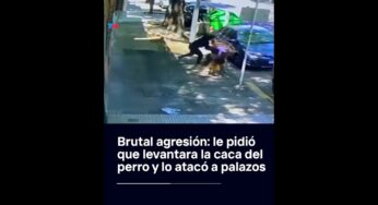 Video: VIOLENTO AGRESIÓN A UN JUBILADO | Le pidió que levantara la caca del perro y lo atacó a palazos