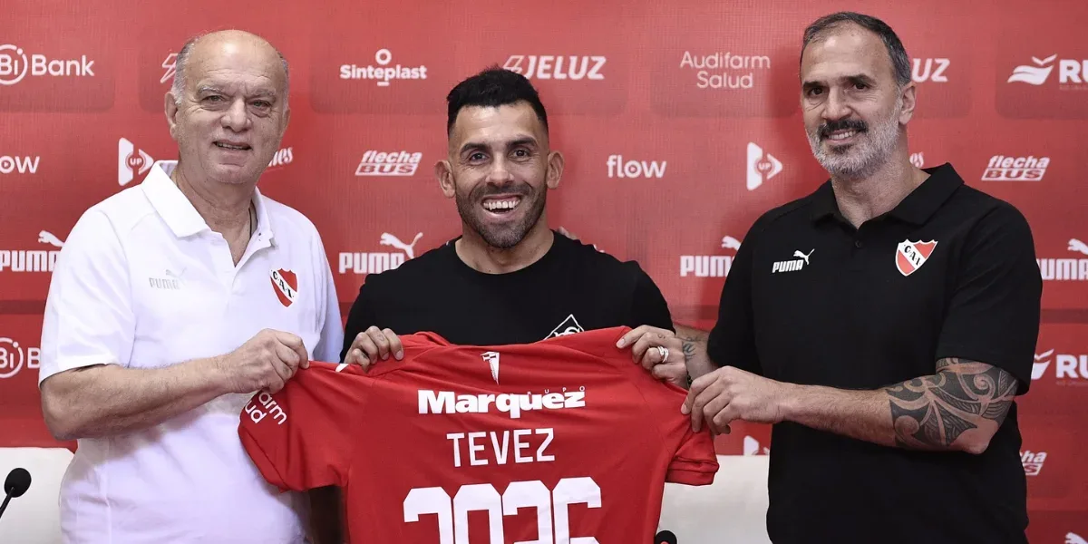Independiente anunció la renovación de Carlos Tevez: "Estoy muy ilusionado"