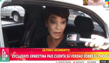 La palabra de Ernestina Pais luego del accidente de tránsito que protagonizó