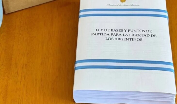 Milei envió la “Ley de Bases y Puntos de Partida para la Libertad de los Argentinos”