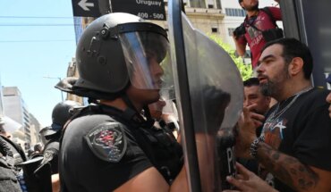 Protesters were arrested at the march after clashing with police