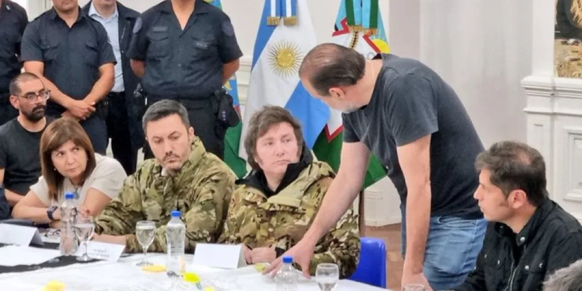 Tragic storm in Bahía Blanca: Milei and Kicillof meet with the crisis committee