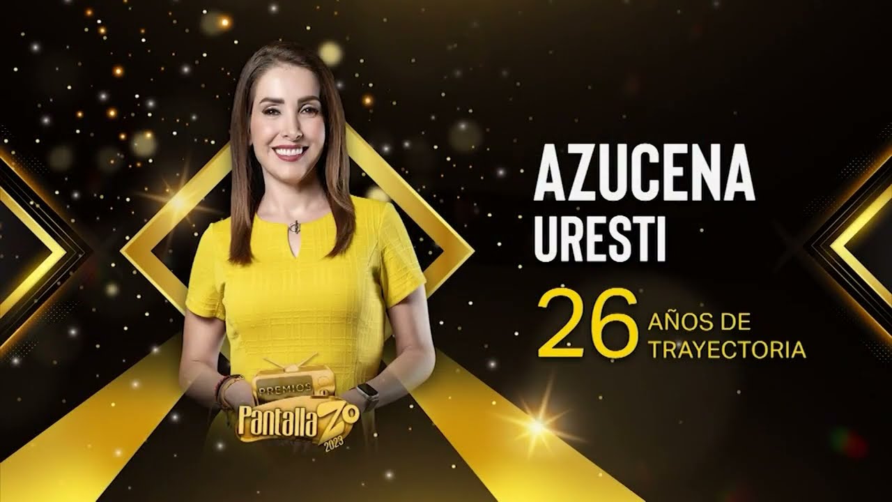 Azucena Uresti recibe reconocimiento por 26 años de trayectoria | Premios Pantallazo 2023