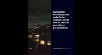 Video: Cacerolazos en distintos puntos de la Ciudad de Buenos Aires tras el DNU anunciado por Milei