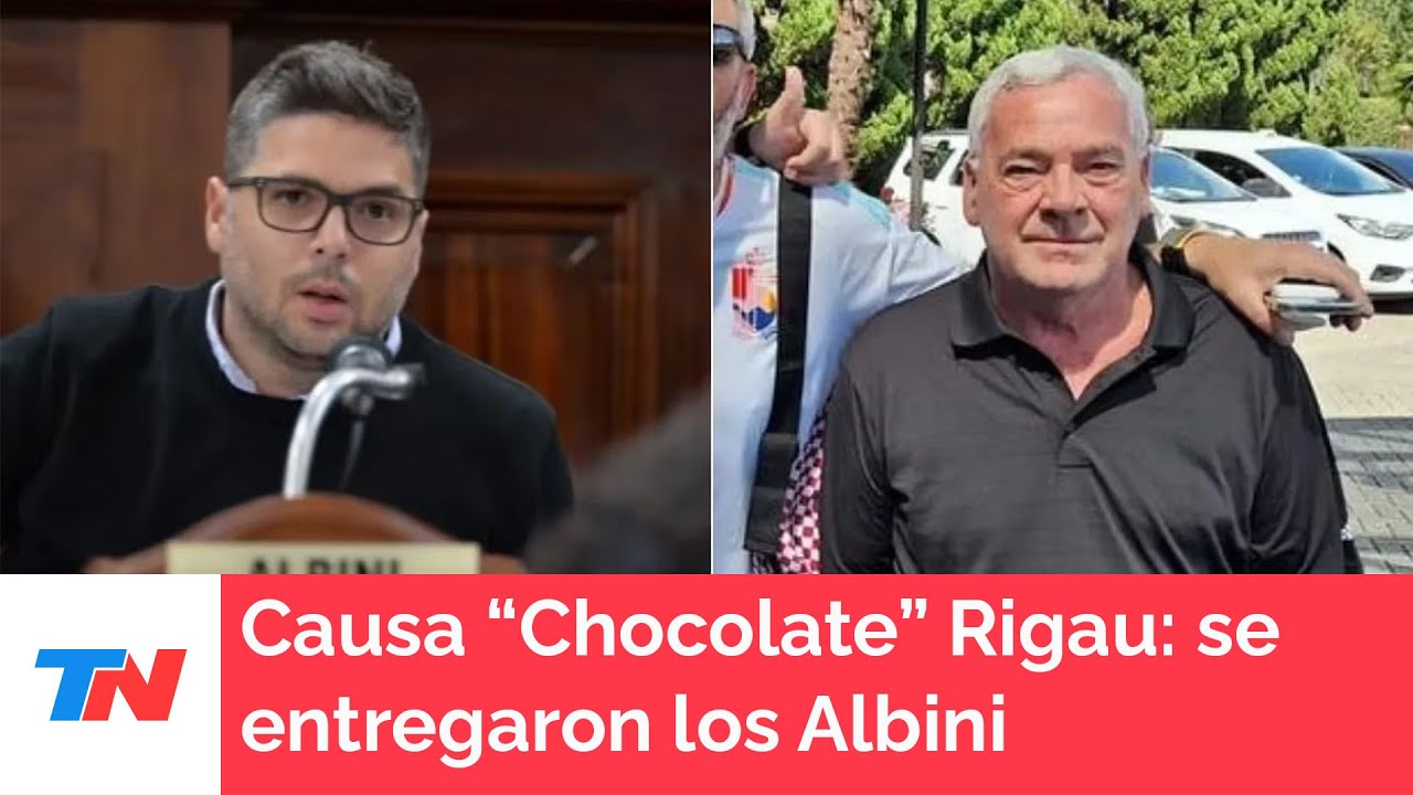 Causa “Chocolate” Rigau: se entregaron el concejal platense Facundo Albini y su padre Claudio