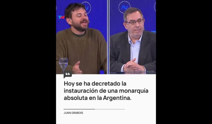 Video: “Hoy se ha decretado la instauración de una monarquía absoluta en la Argentina” Juan Grabois