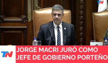 Video: Jorge Macri juró como jefe de gobierno porteño y la Legislatura trata el Presupuesto 2024