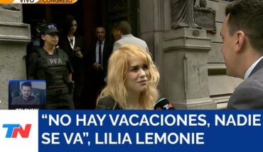 Video: LILIA LEMOINE I “No hay vacaciones, nadie se va”
