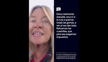 Video: La desesperación de María Emilia Fernández Rousse, una de las Trillizas de Oro, tras el temporal