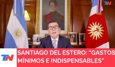Video: SANTIAGO DEL ESTERO I El gobernador Zamora declaró la emergencia económica