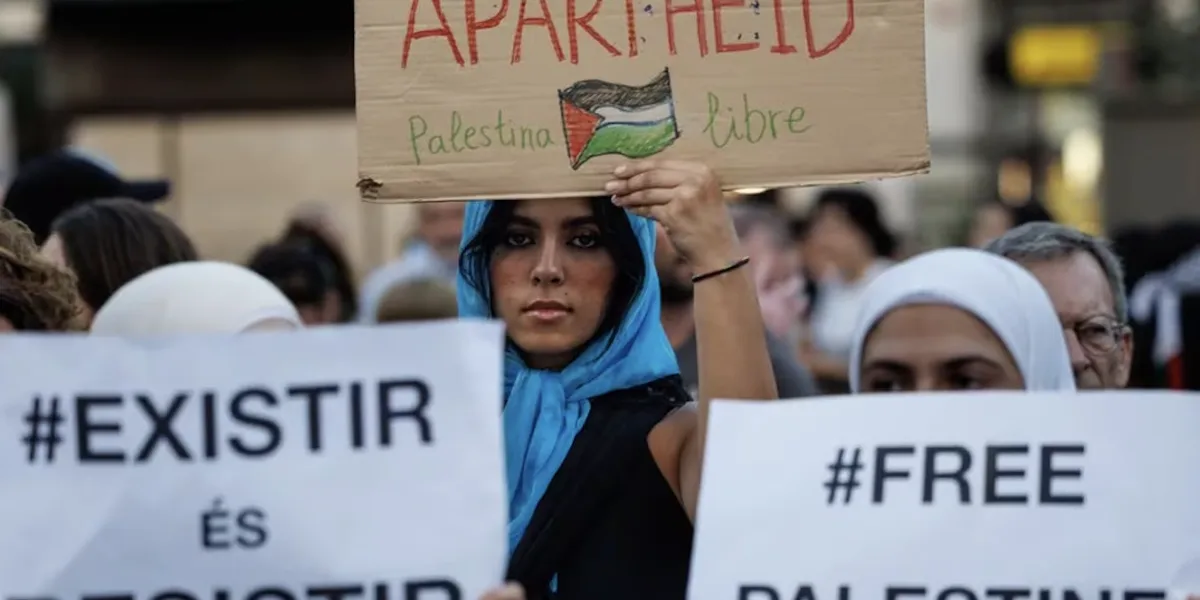 España e Italia protestan en repudio a las acciones de Israel contra Palestina