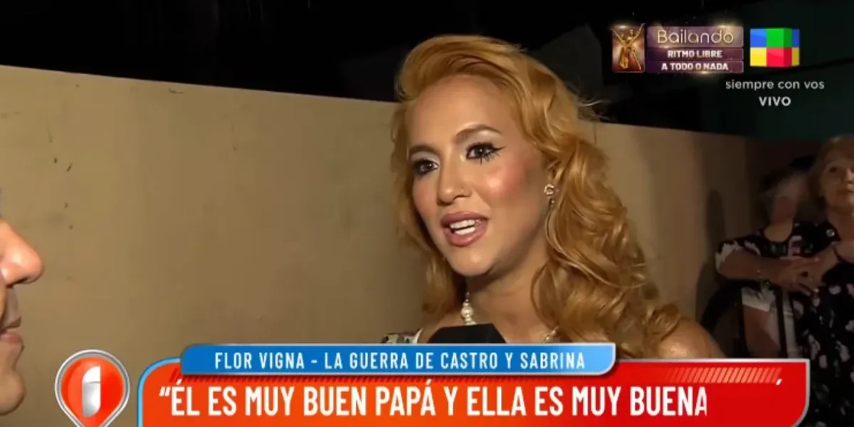 Flor Vigna spoke about Sabrina Rojas' statements against Luciano Castro: "He goes out of his way for his children"