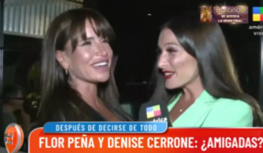 Florencia Peña and Denise Cerrone met after a fierce confrontation