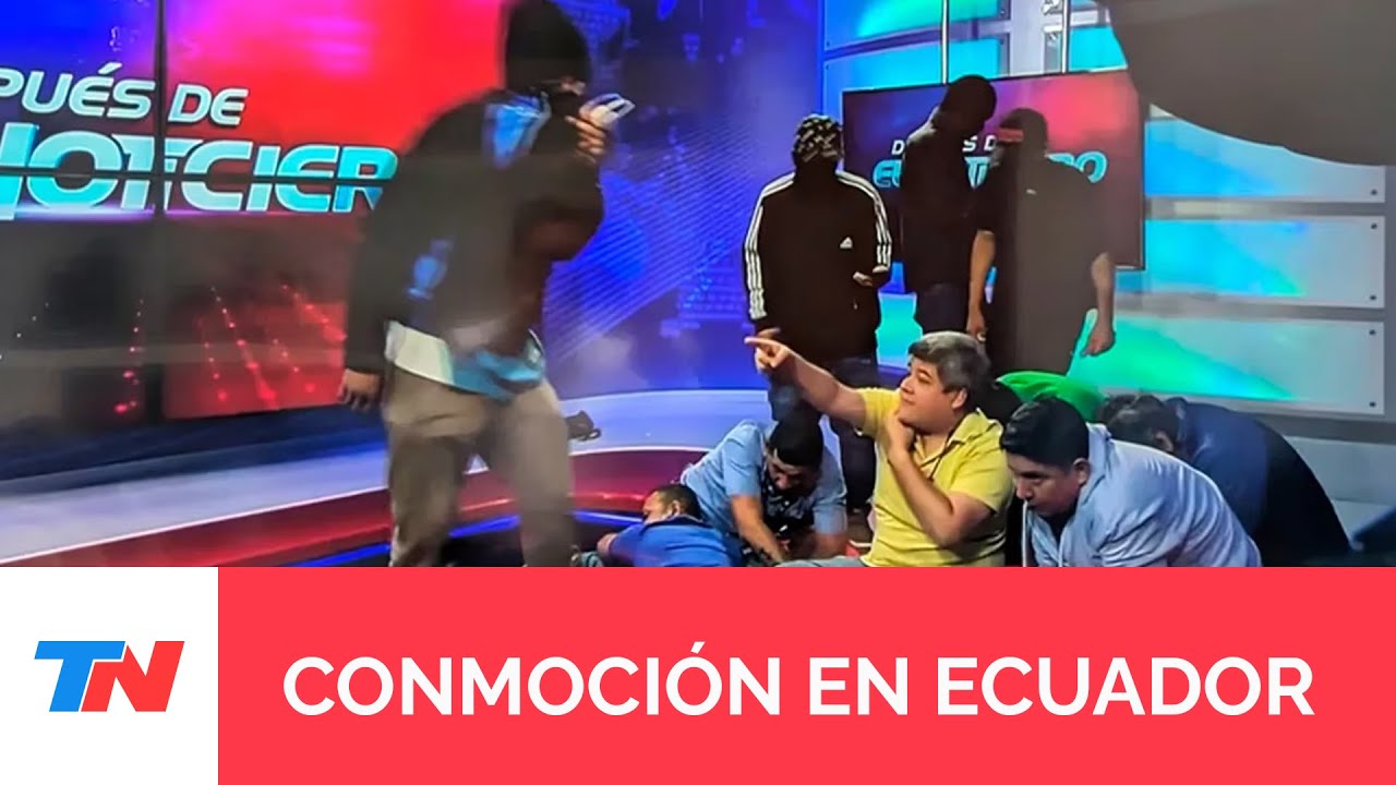 ALERTA MÁXIMA EN ECUADOR: así detenían a los delincuentes que tomaron el canal de TV en Ecuador
