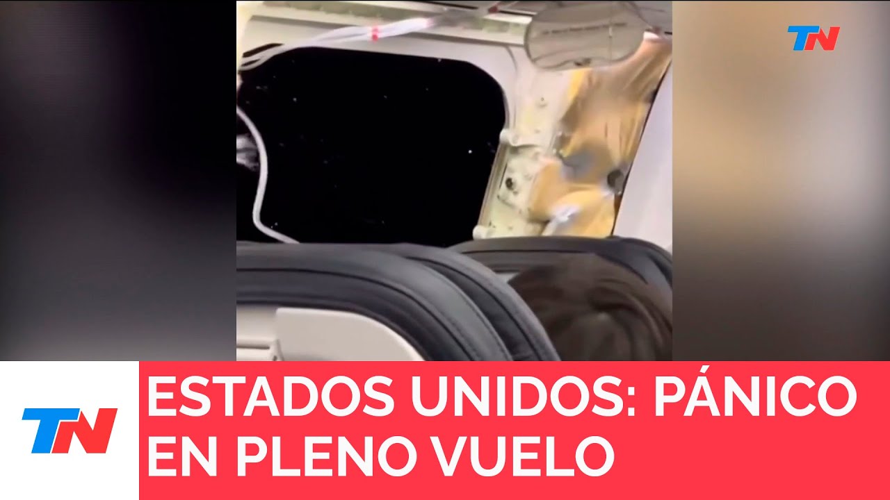 ESTADOS UNIDOS I Pánico en un avión: se salió una ventana en pleno vuelo