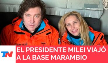 Video: Javier Milei viajó a la Antártida para participar de un estudio de impacto ambiental